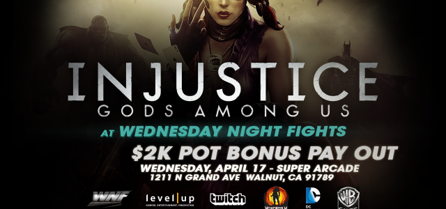 WB Games and Twitch Presents Injustice at Weds Night Fights! In celebration of the highly anticipated title, WB Games and Twitch are supporting a special tournament at Weds Night Fights....